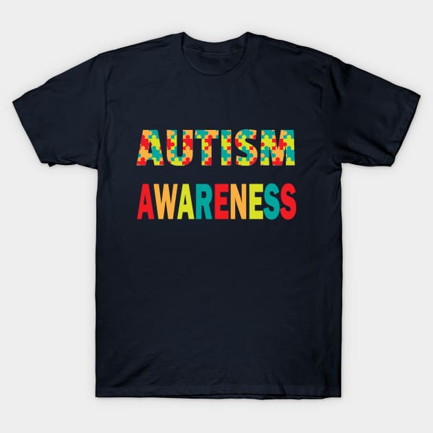 Autism awareness T-Shirt by halazidan